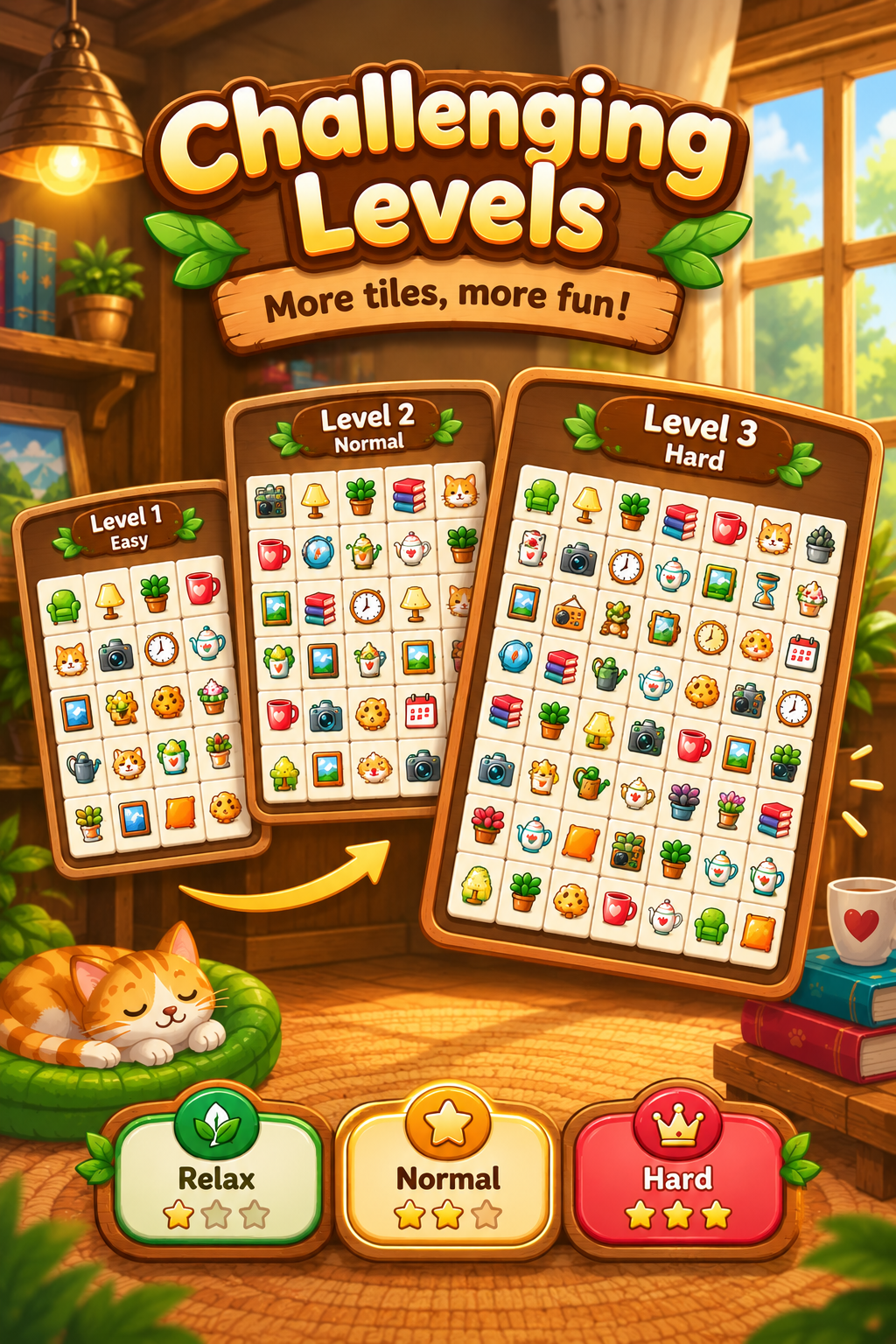 Cozy Room Mahjong screenshot 5